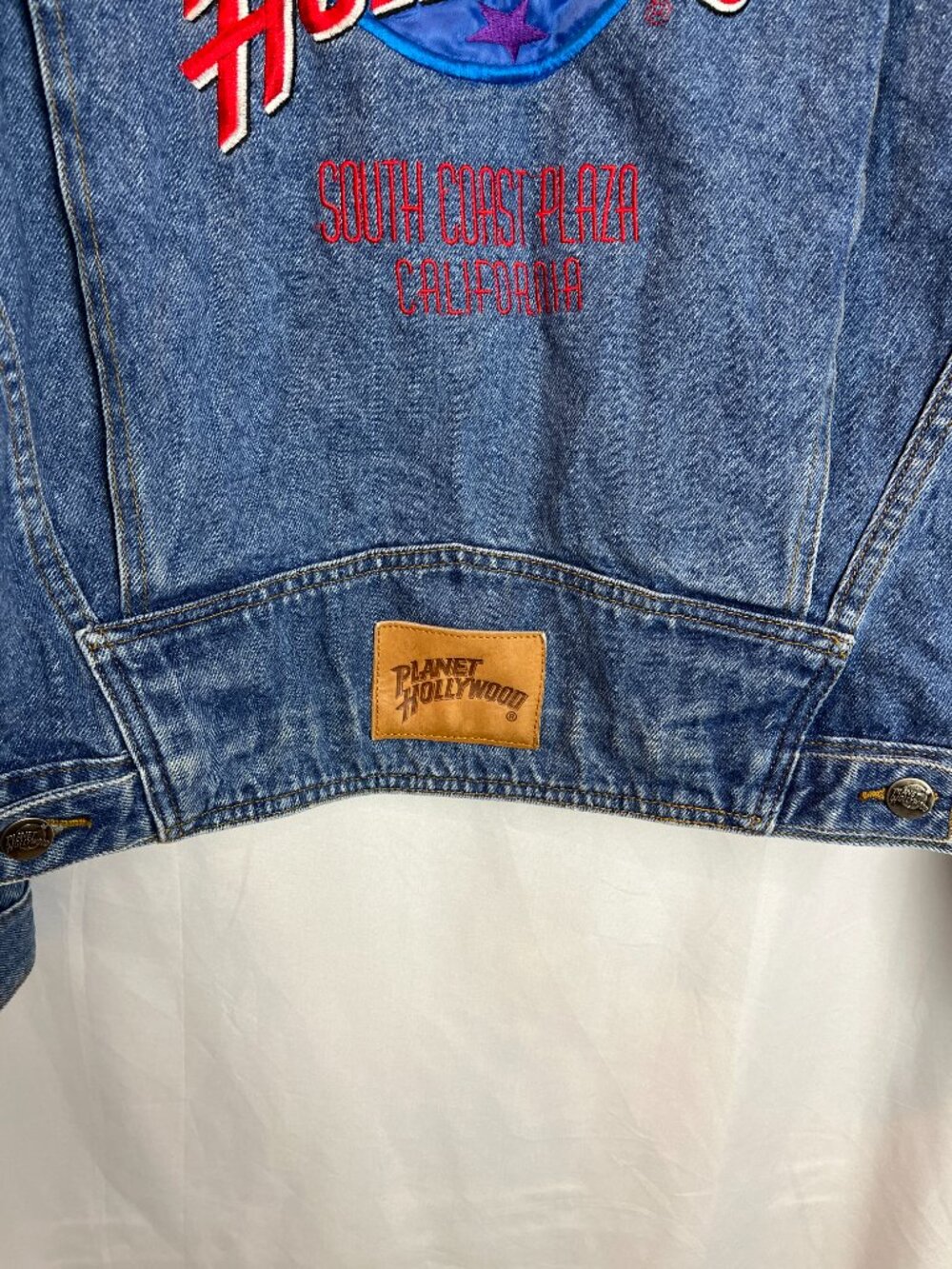 Women's Unique Planet Hollywood Trucker Jacket, Size M - Picture 9 of 10